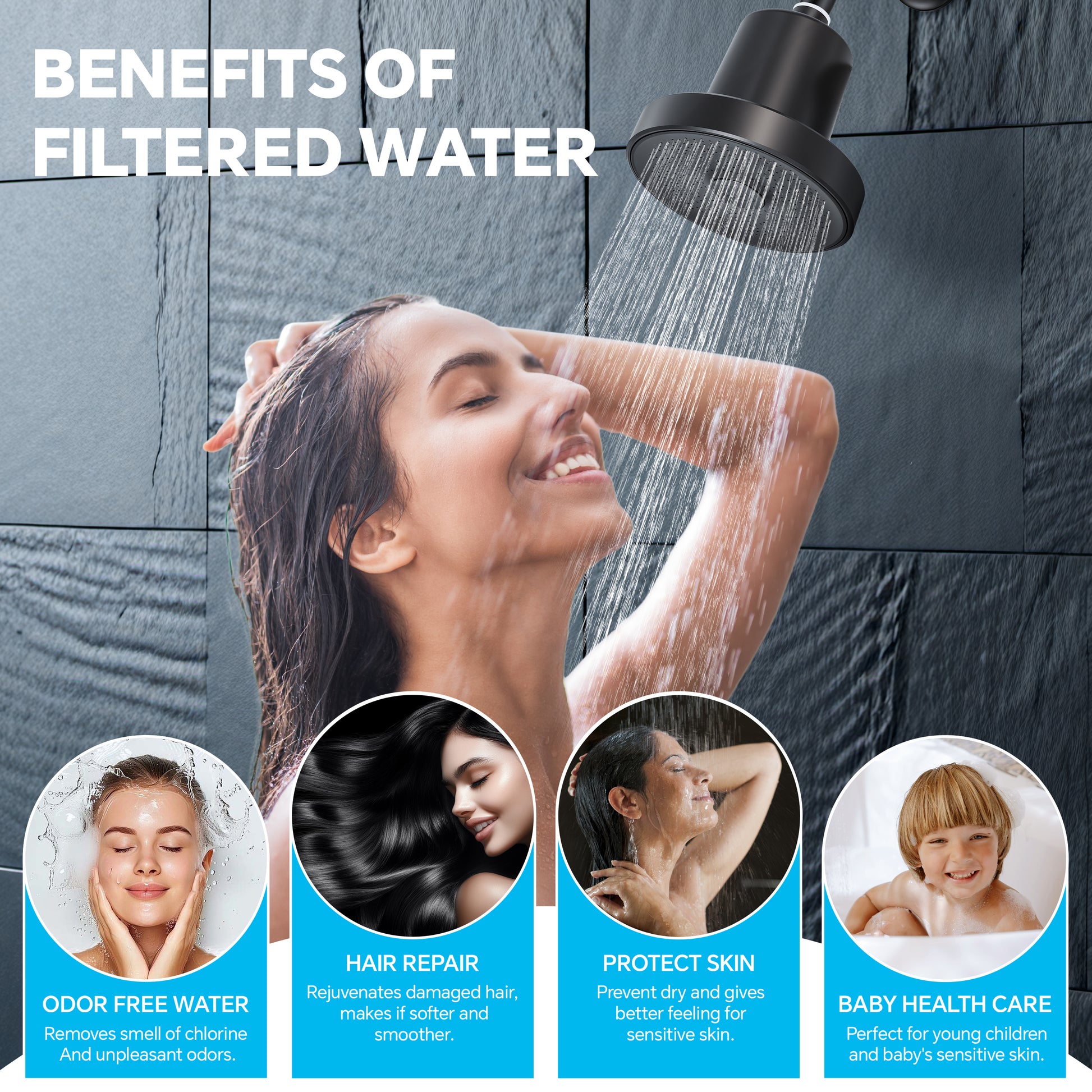 Dual-Flow Shower Filter