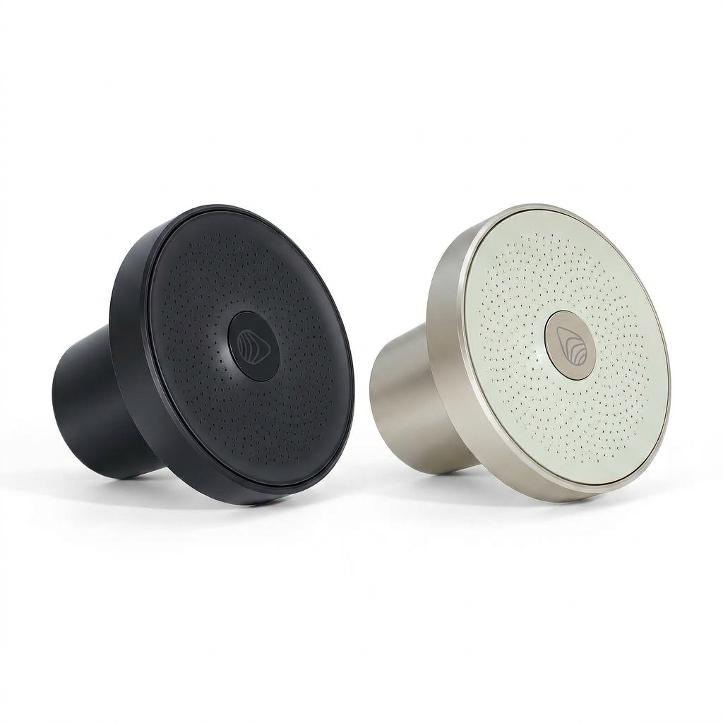 (Black & Brushed Nickel) Shower Head + 3 Filters FREE